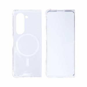 All Cases |   For Galaxy Z Fold5 Magnetic Clear Case Tpu White