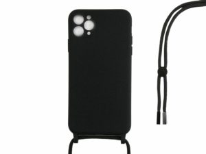 All Cases |   For Iphone 11 Pro Tpu Necklace Cord Cover Black