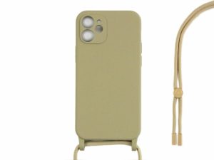 All Cases |   For Iphone 11 Tpu Necklace Cord Cover Gold