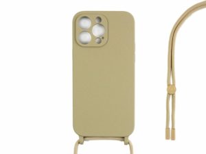 All Cases |   For Iphone 12 Pro Tpu Necklace Cord Cover Gold