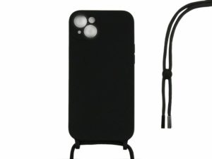 All Cases |   For Iphone 13 Tpu Necklace Cord Cover Black