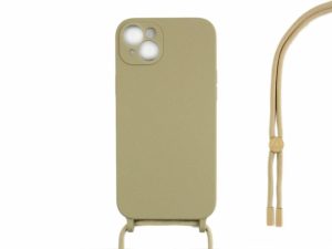 All Cases |   For Iphone 14 Tpu Necklace Cord Cover Gold