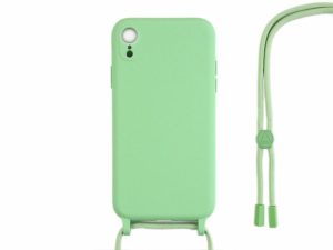 All Cases |   For Iphone Xr Tpu Necklace Cord Cover Matcha