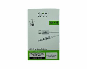 Cables |   Durata Type C To Audio Jack 3.5Mm Dr-Mu02