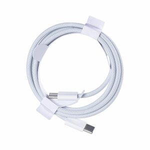 Cables |   For Iphone 15 Usb-C To Usb-C Cable 100Cm 60W Woven White Bulk