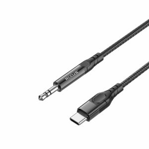 Cables |   Rxmu35C 3.5Mm Aux To Usb-C Braided Audio Cable 4-Ft Black