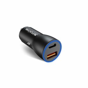 Chargers |   Rxcc12 Usb-C Pd+Qc3.0 Car Charger 18W Black