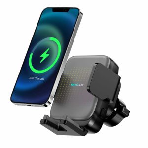 Chargers |   Rxwc62 Wireless Mini Automatic Clamp Holder Black