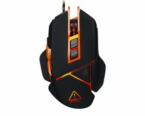 Computer Accessories |   Gaming Mouse Gm-6 Hazard Led 9 Buttons Black Orange